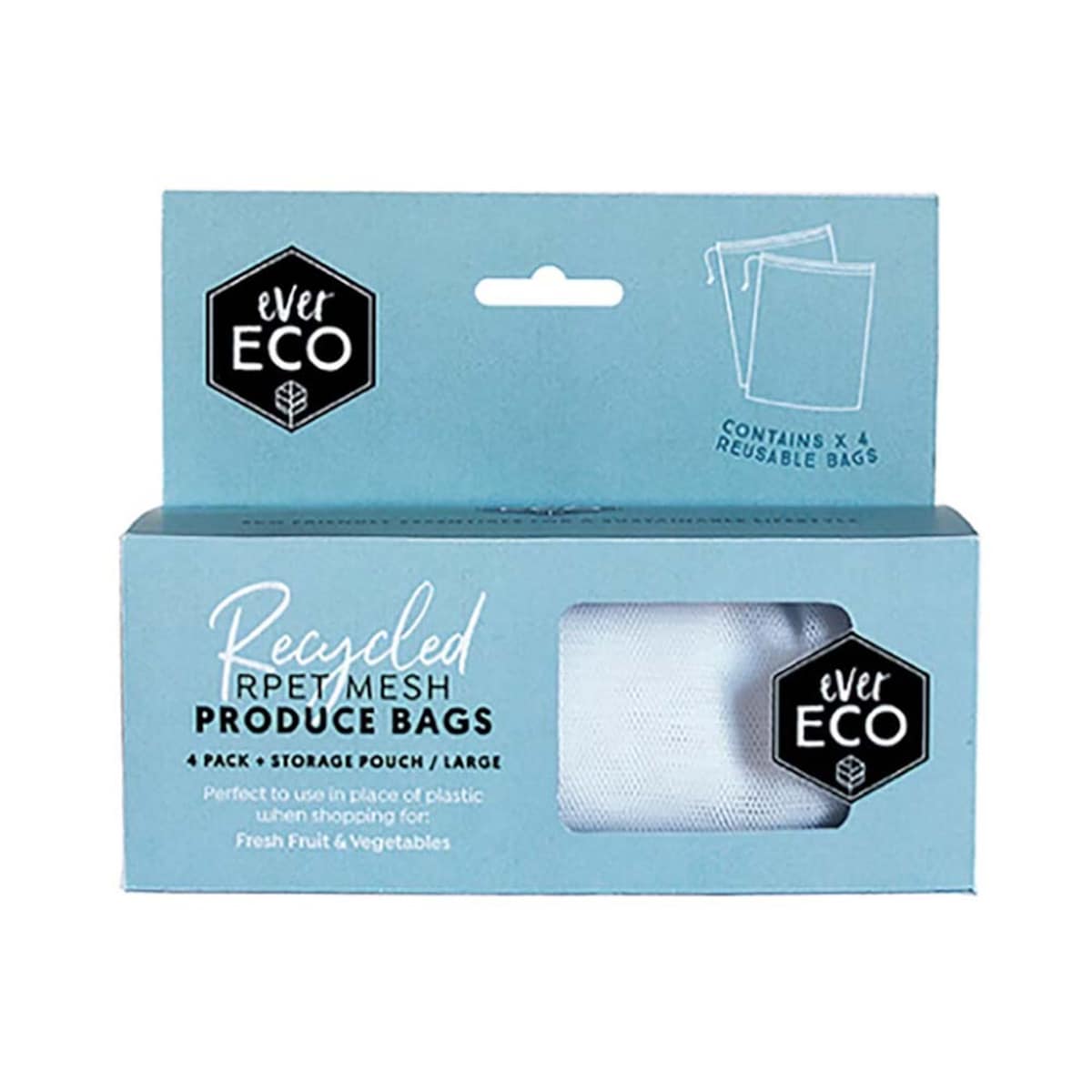Ever Eco Reusable Produce Bag Large 4 Pack