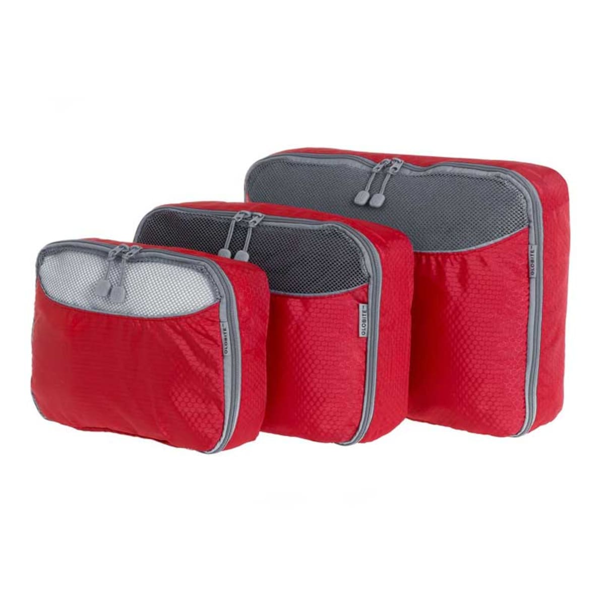 Globite 3 Piece Packing Cubes Red