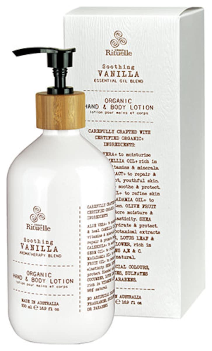 Urban Rituelle Flourish Organic Hand & Body Lotion Vanilla,Lavender & Geranium 500ml