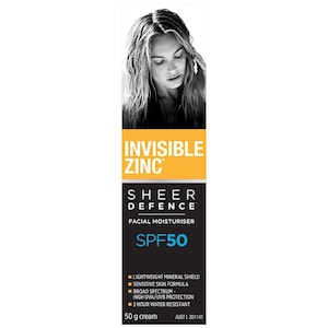 Invisible Zinc Sheer Defence Facial Moisturiser SPF50 50g