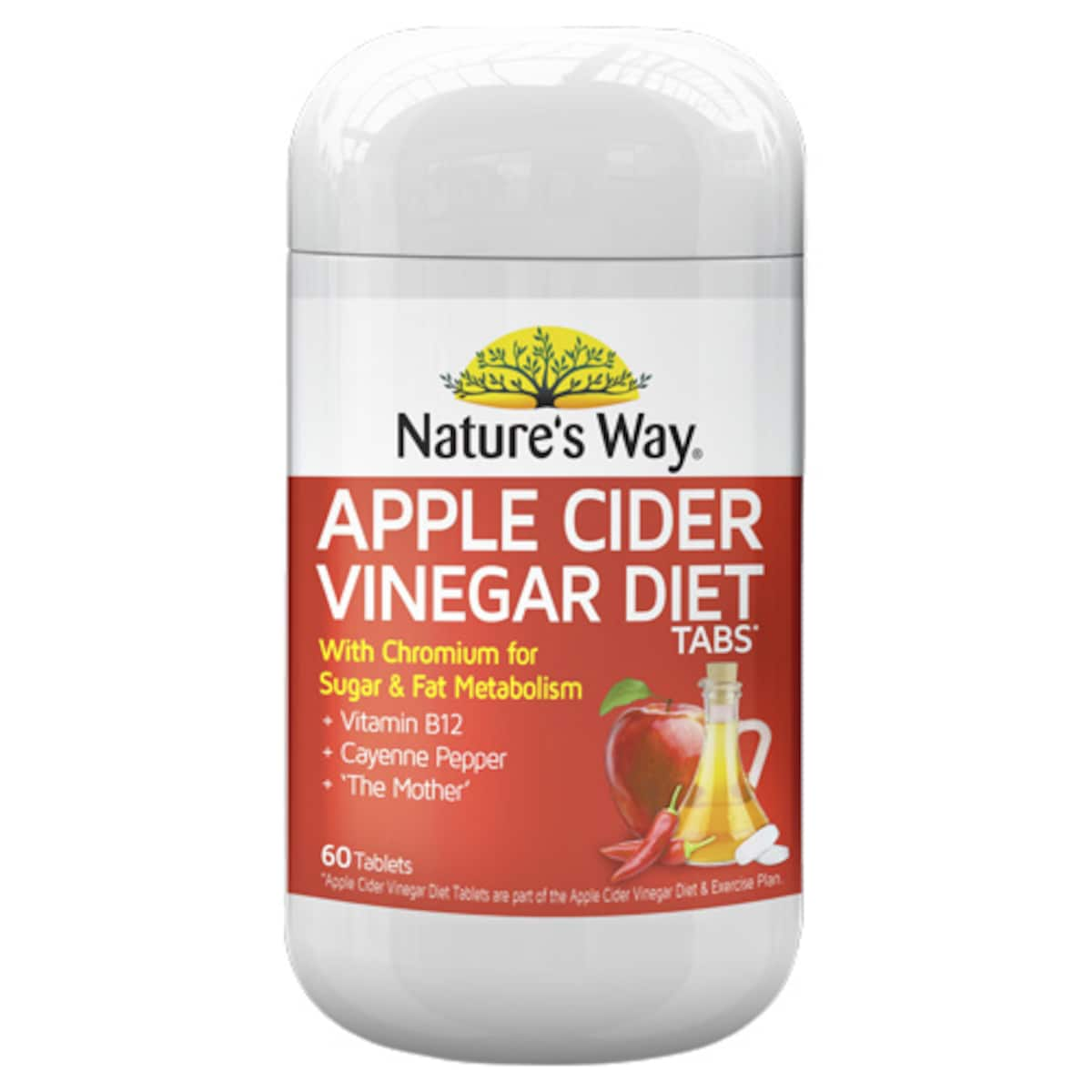 Natures Way Apple Cider Vinegar Diet 60 Tablets