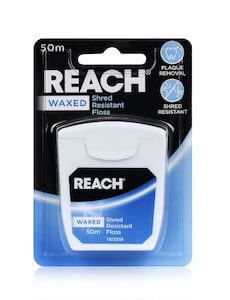 Reach Waxed Shred Resistant Dental Floss 50m