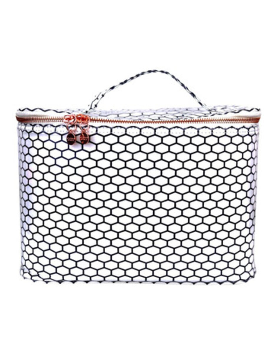 Wicked Sista Hexagon White Large Beauty Case