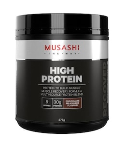 Musashi High Protein Powder Chocolate Milkshake 375g
