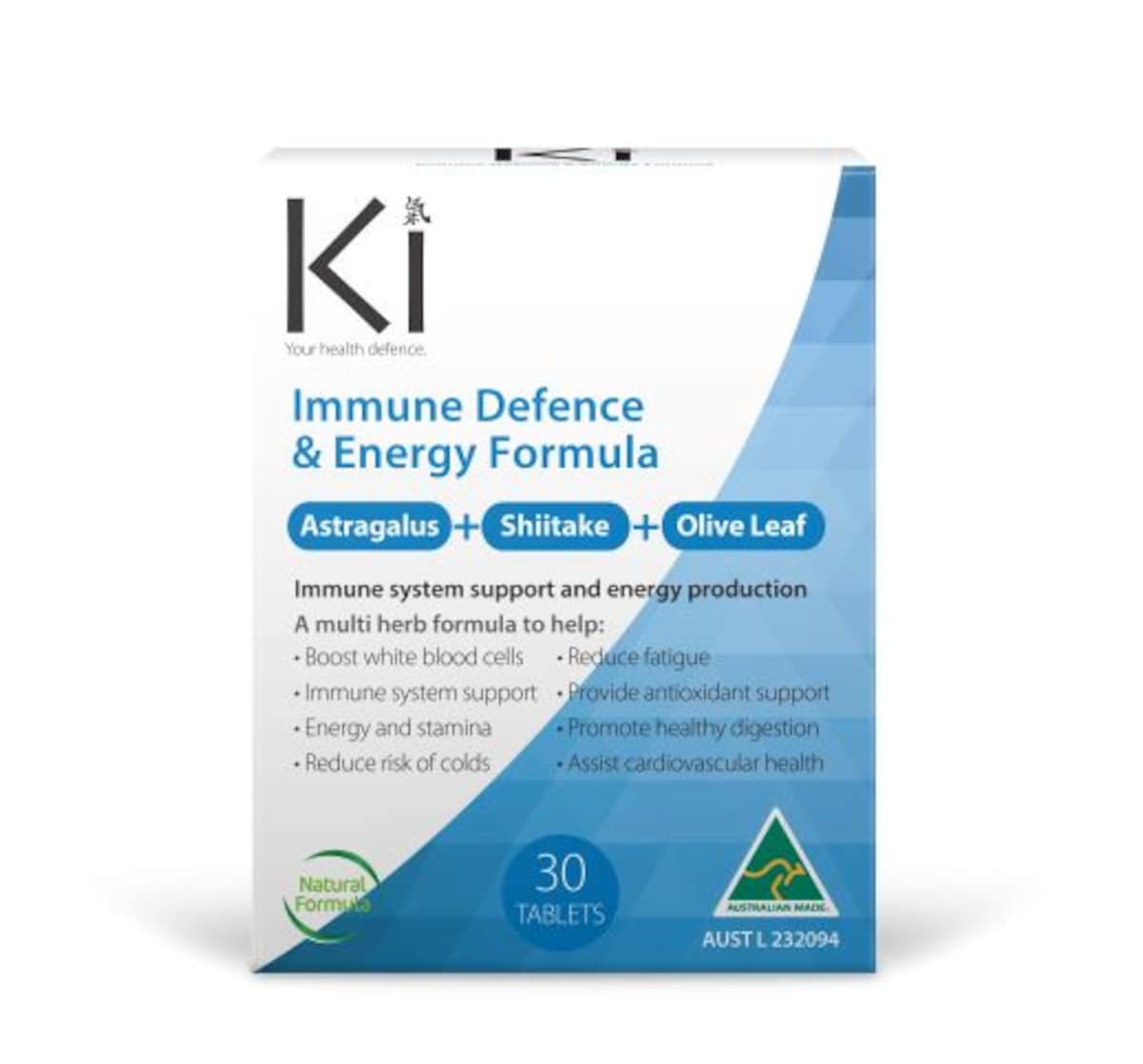 Ki Immune Defence & Energy Formula 30 Tablets