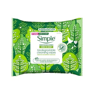 Simple Kind to Skin Biodegradable Cleansing Wipes 25 Pack