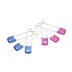 Pigeon Baby Safety Pins 6 Pack (Colours selected at random)