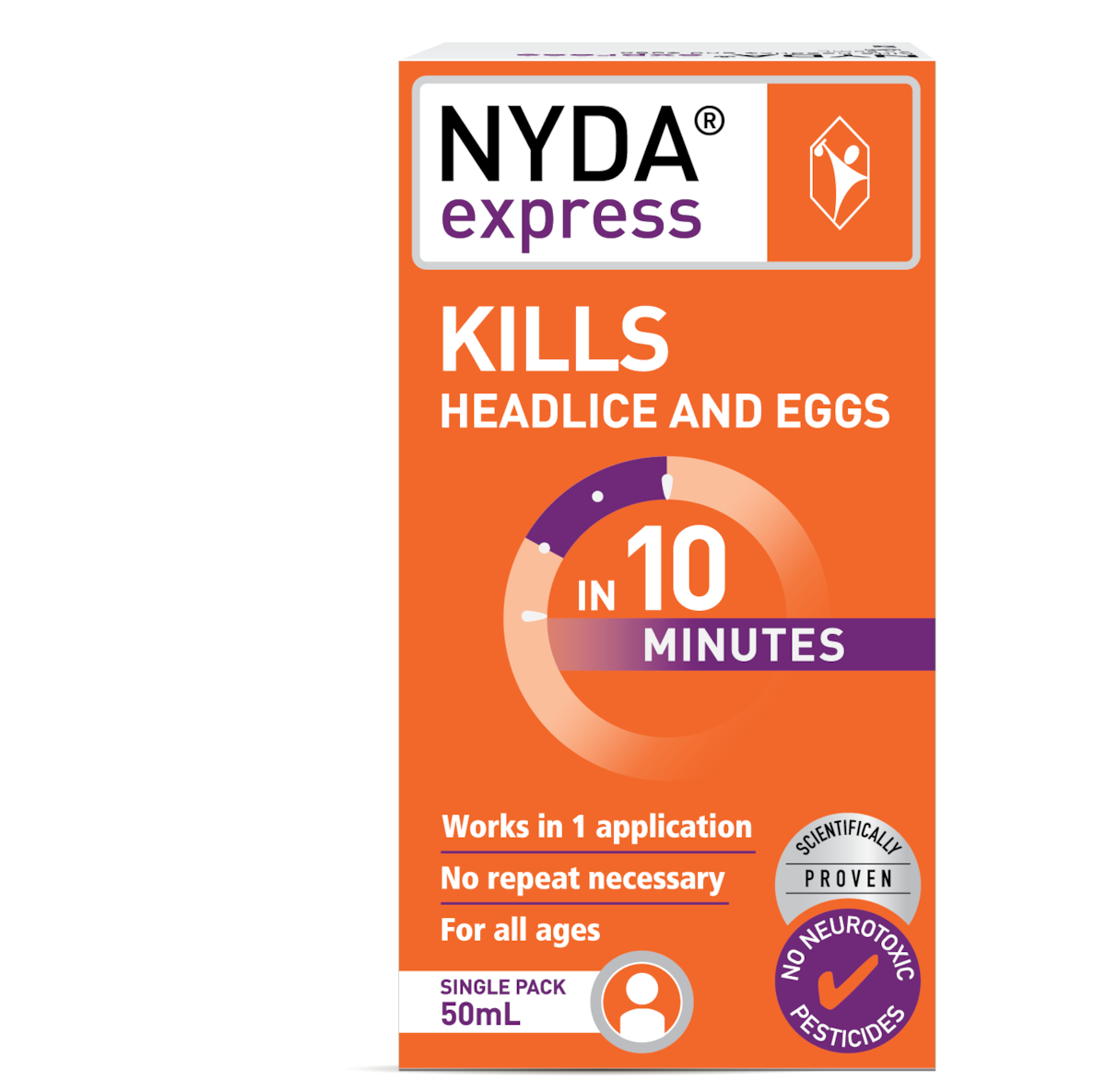 Brauer NYDA Express Head Lice Treatment 50ml