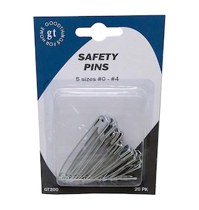 Good Things 5 Assorted Sizes 20 Safety Pins