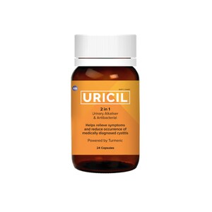 Uricil Urinary Alkaliser & Antibacterial 24 Capsules