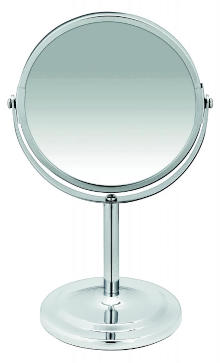 Short Round Salon Mirror 7 x Magnification One Side