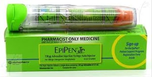 EpiPen Junior Adrenaline (150mcg) Auto-Injector 1 Pre-Filled Syringe