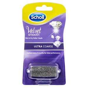 Scholl Velvet Smooth Wet and Dry Roller Head Ultra Coarse Refill 1 Pack