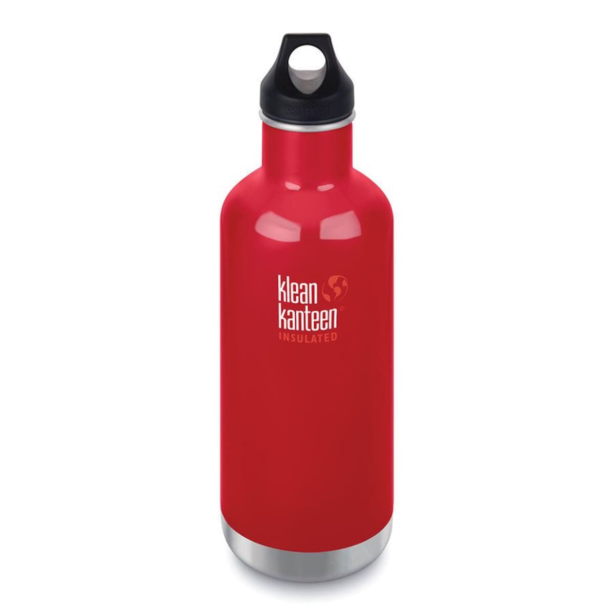 Klean Kanteen Classic Vacuum Insulated Loop Cap Bottle Mineral Red 946ml