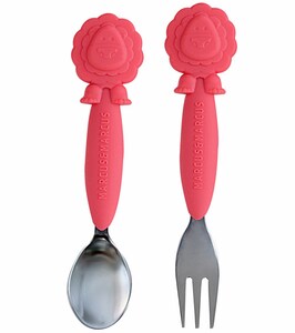 Marcus & Marcus Fork & Spoon Set Red