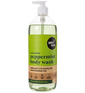 Simply Clean Australian Peppermint Body Wash 1L