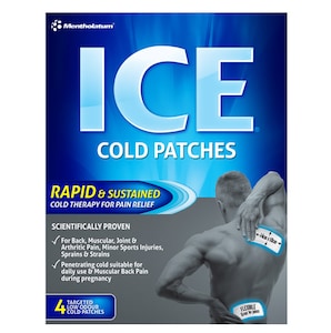 Mentholatum Ice Cold Pain Relief Patches 4 Pack
