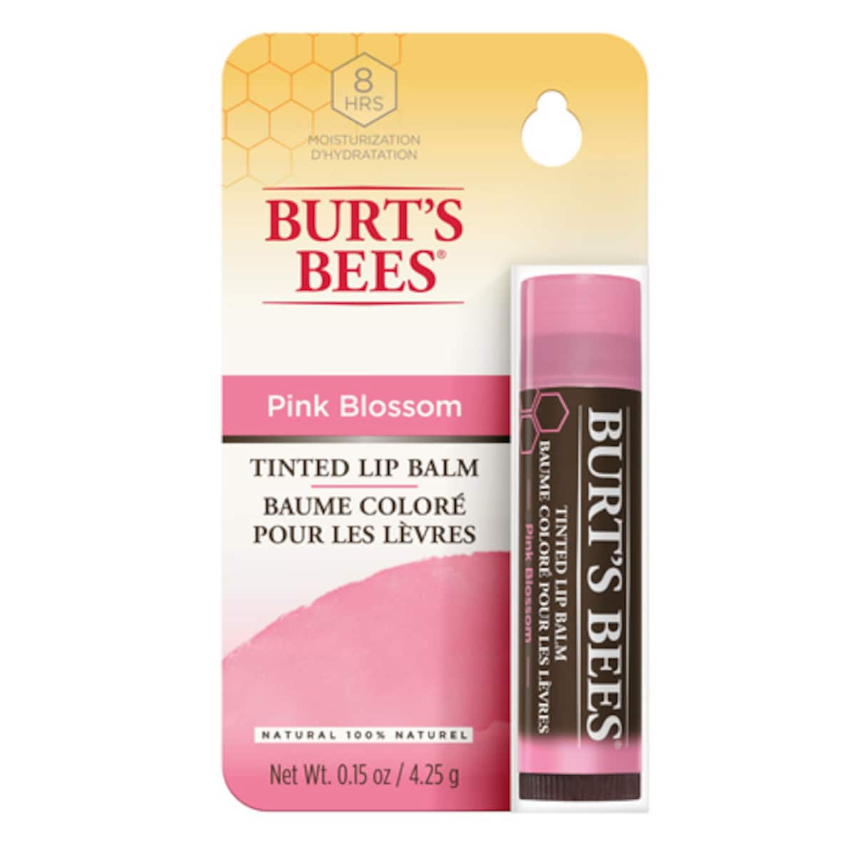 Burts Bees Tinted Lip Balm Pink Blossom 4.25g
