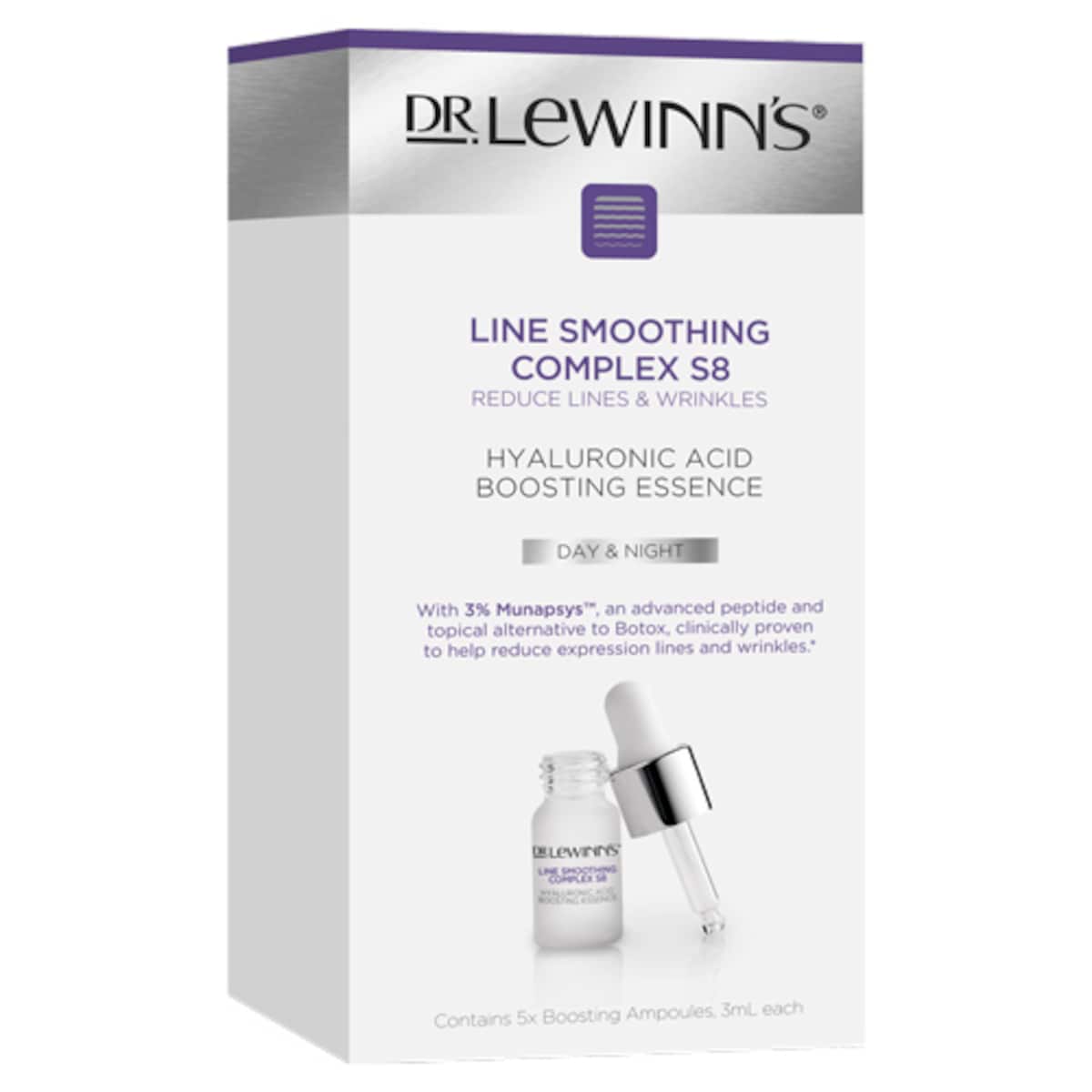 Dr Lewinns Line Smoothing Complex S8 Hyaluronic Acid Boosting Essence 5 Pack