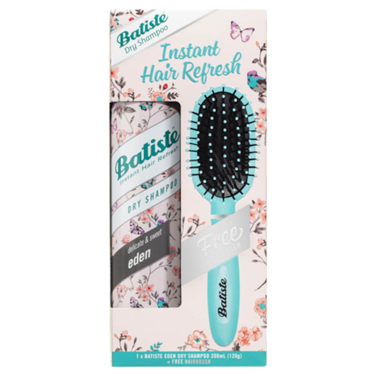 Batiste Dry Shampoo Eden 200ml + Brush Pack