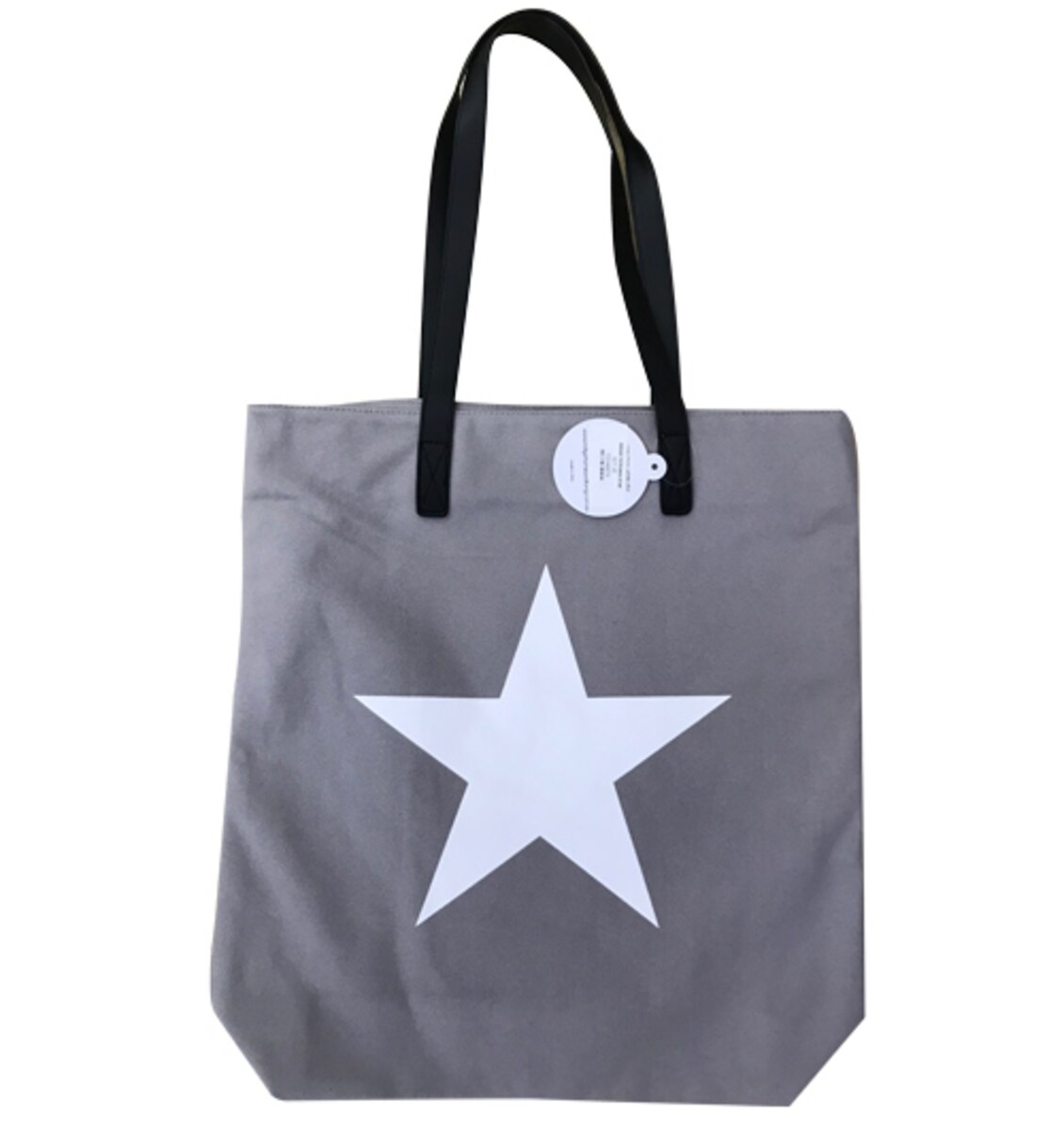 Indigo Home & Living Tote Bag with Star Grey
