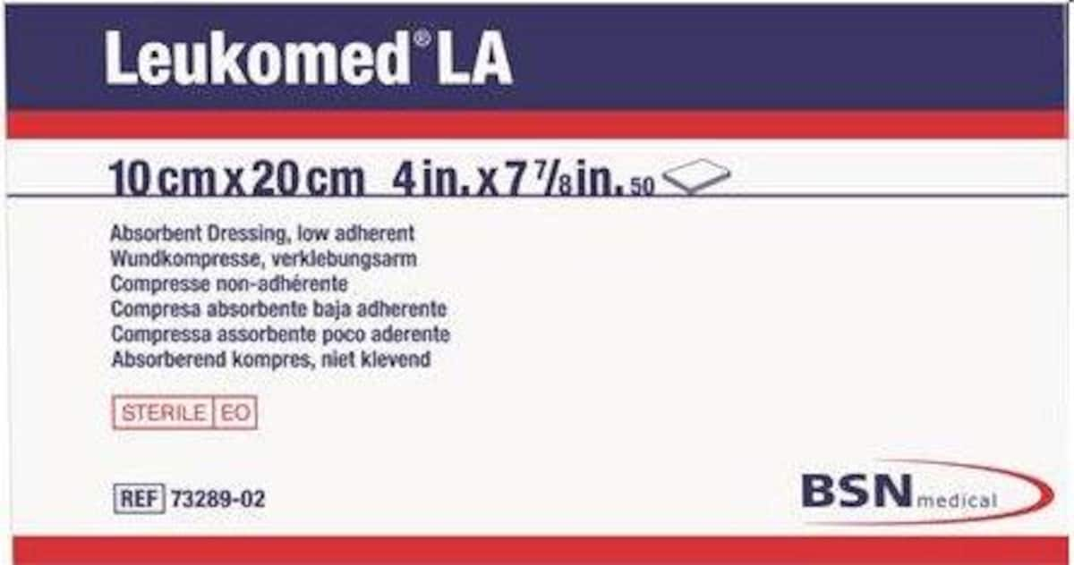 Leukomed LA Low Adherent Absorbent Dressing 10cm x 20cm (1 dressing only)