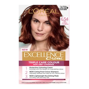 L'Oreal Excellence Creme 6.54 Light Mahogany Copper Brown Hair Colour