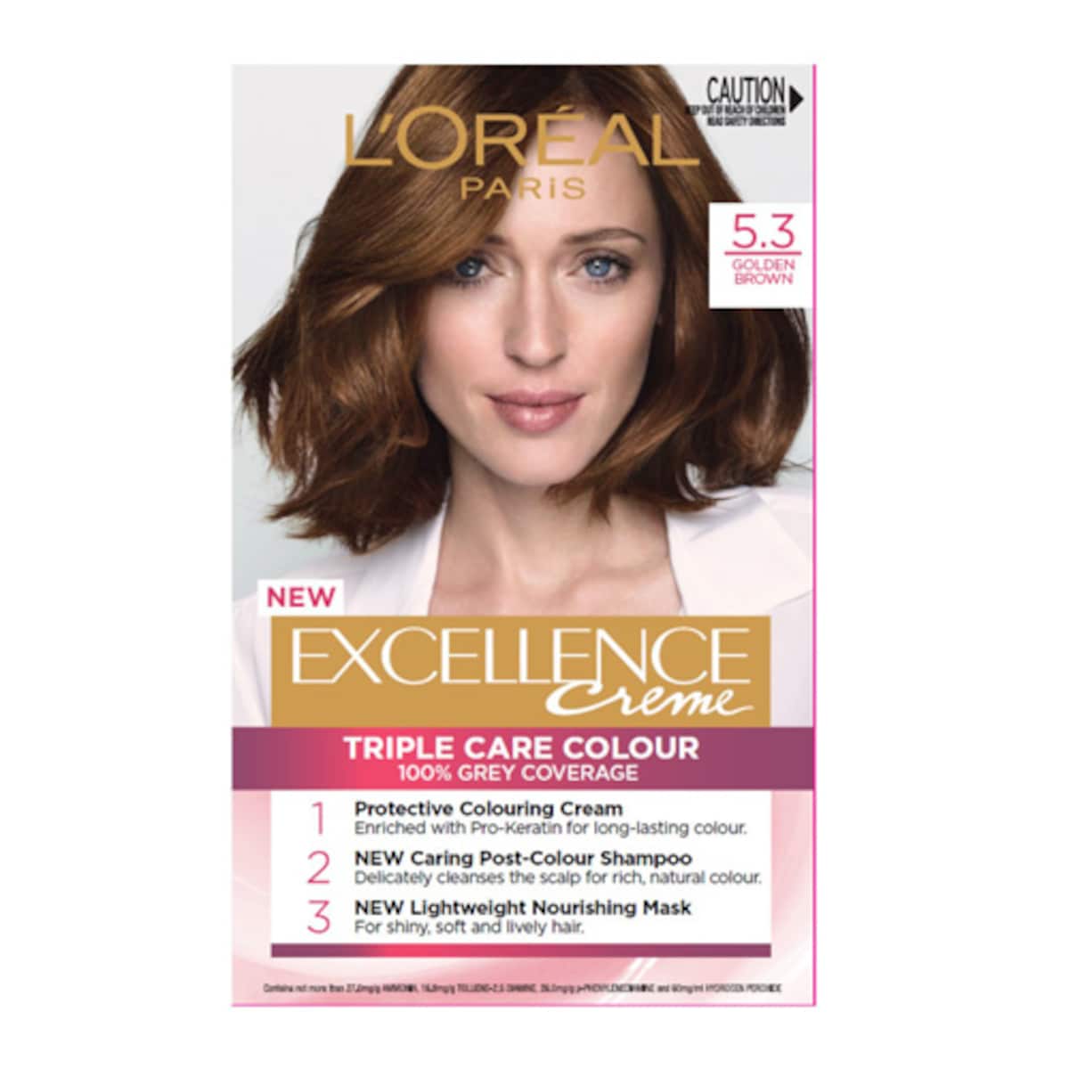 L'Oreal Excellence Creme 5.3 Golden Brown Hair Colour