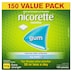 Nicorette Quit Smoking Nicotine Gum 4mg Icy Mint 150 Pieces Value Pack