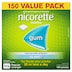 Nicorette Quit Smoking Nicotine Gum 2mg Icy Mint 150 Pieces Value Pack