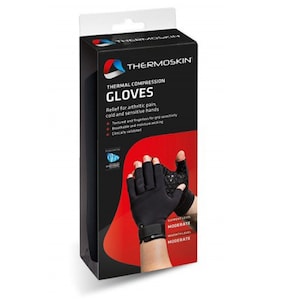 Thermoskin Thermal Compression Gloves Black XL 1 Pair