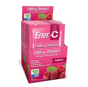 Ener-C 1000mg Vitamin C Raspberry Flavour 12 Sachets