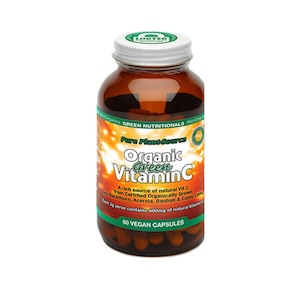 Green Nutritionals Pure Plant Source Organic Green Vitamin C 60 Capsules