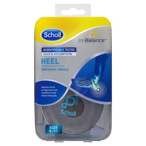 Scholl In-balance Heel & Ankle Orthotic Insole Large