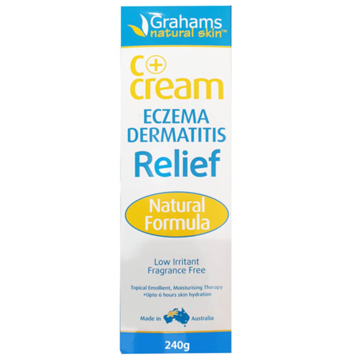 Grahams C+ Cream Eczema Dermatitis Relief 240g