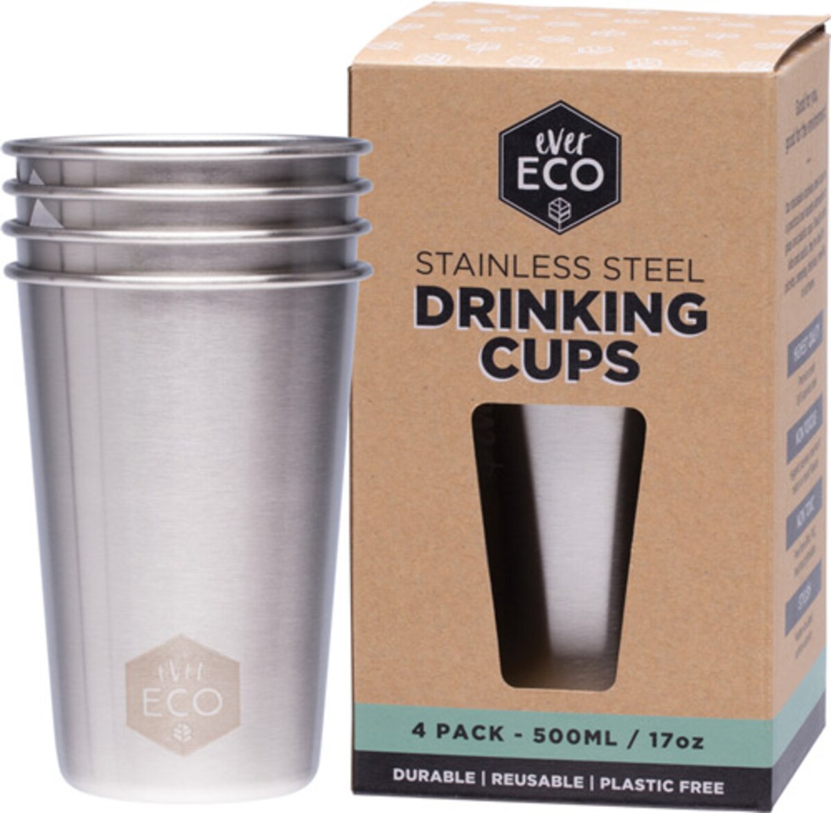 Ever Eco Bento Box Stainless Steel Three Compartment