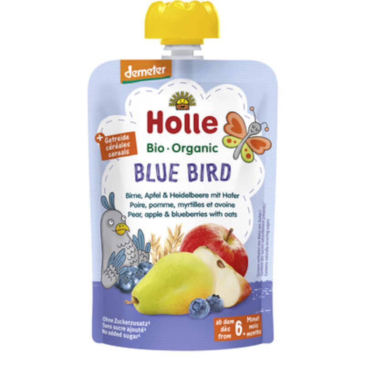 Holle Blue Bird - Pear; Apple & Blueberries with Oats 100g
