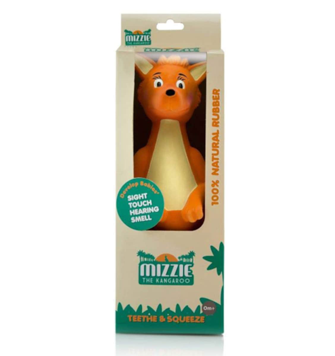 Mizzie The Kangaroo 100% Natural Rubber Baby Teething Toy
