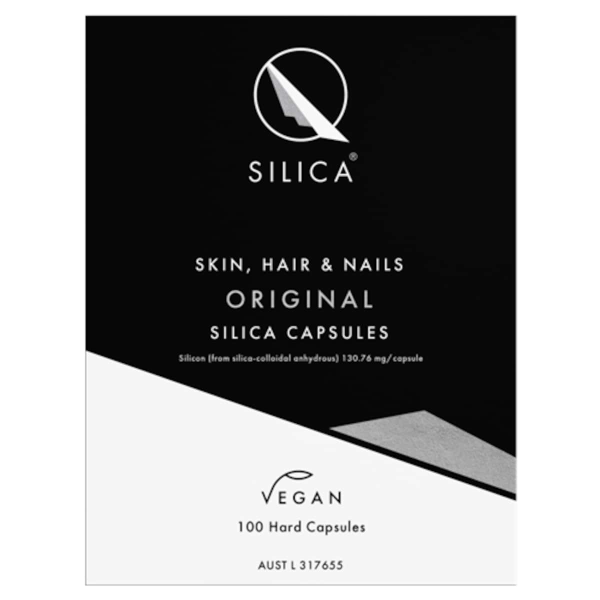Qsilica Skin Hair & Nails Original 100 Hard Capsules