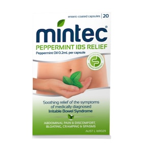 Mintec IBS Relief Peppermint Oil 0.2ml 20 Capsules