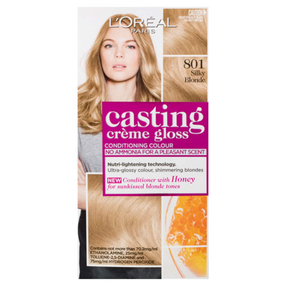 L'Oreal Casting Creme Gloss 801 Silky Blonde Hair Colour