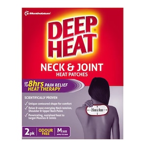 Deep Heat Neck & Joint Heat Patches Medium 2 Pack