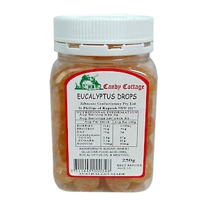 Candy Cottage Eucalyptus Drops Jar 250g