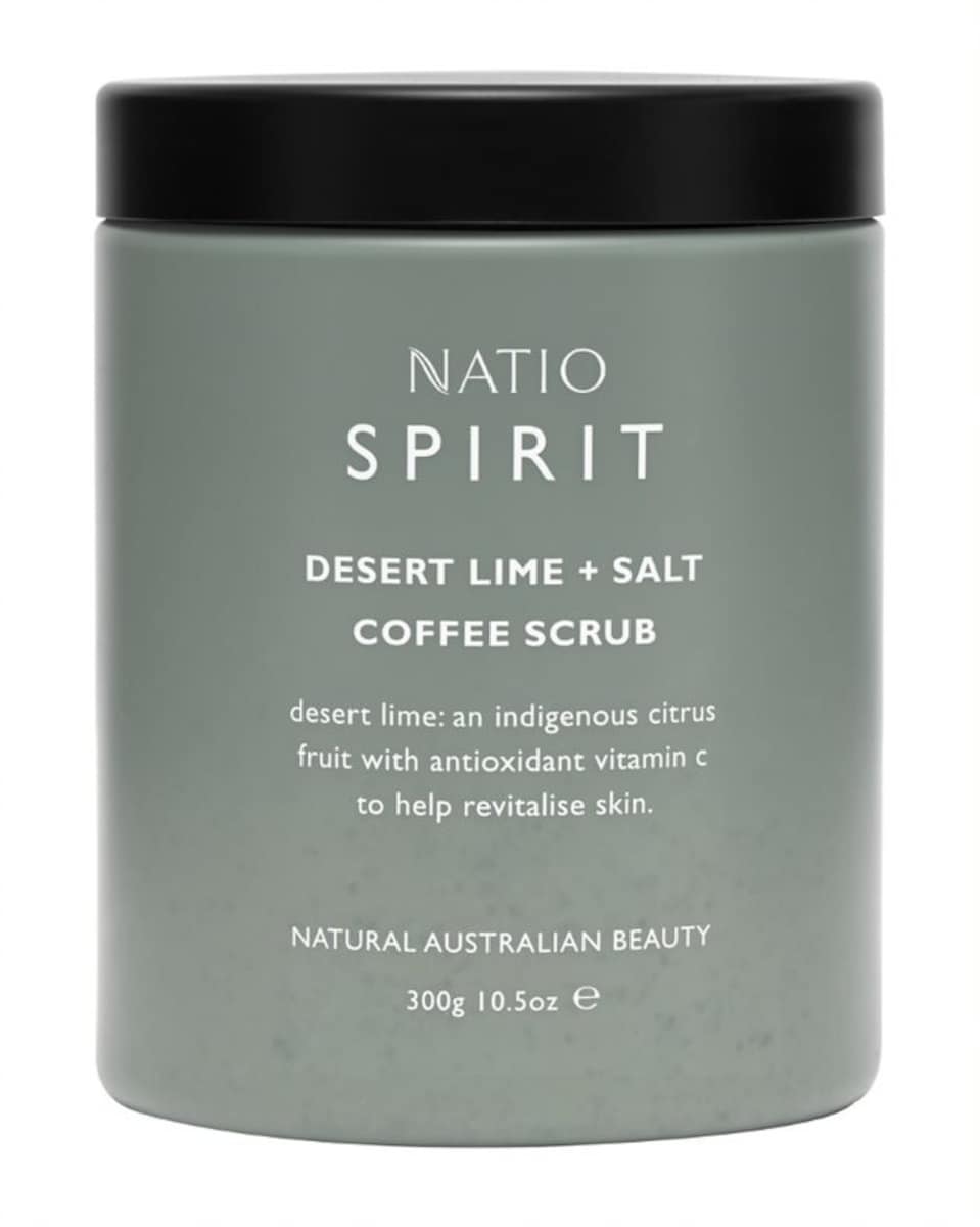 Natio Spirit Desert Lime + Salt Coffee Scrub 300g