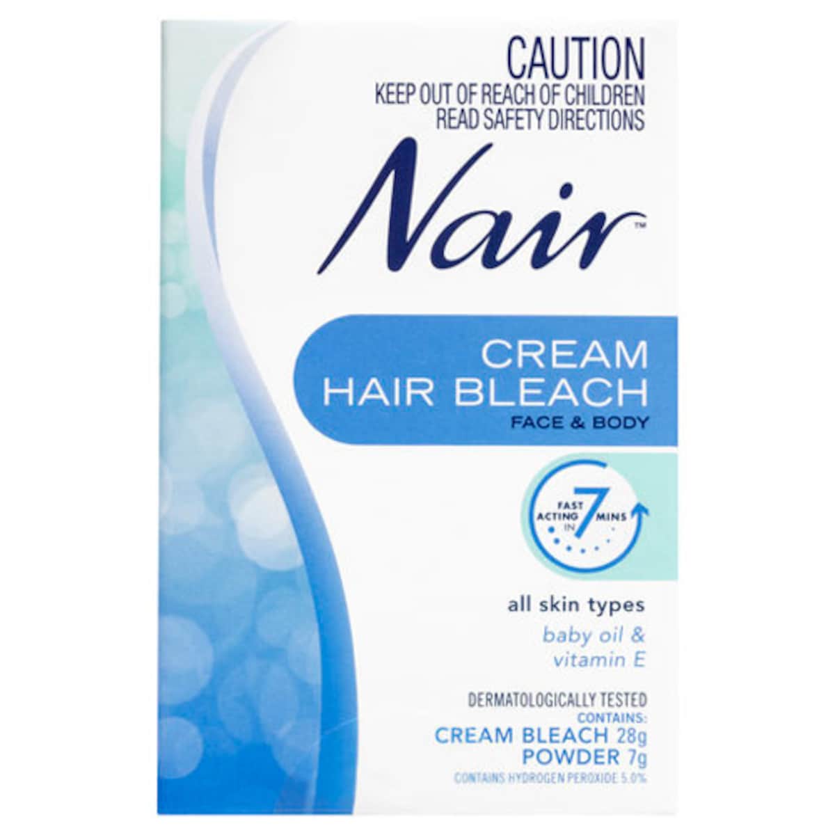 Nair Cream Hair Bleach for Face & Body 28g + Powder 7g