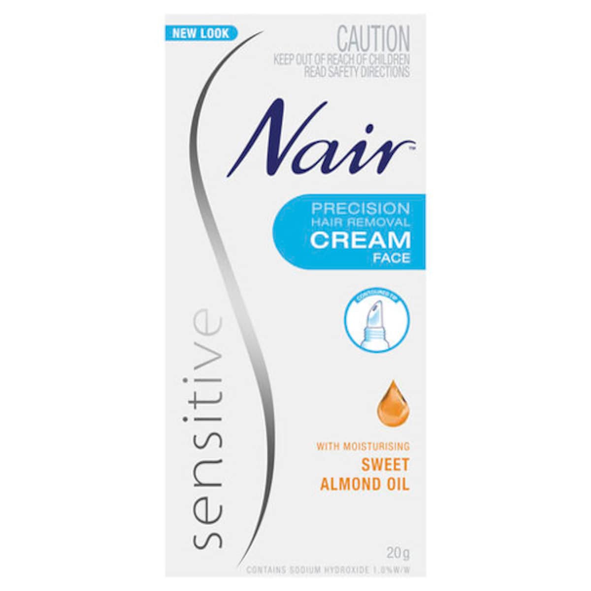 Nair Sensitive Precision Hair Removal Cream for Face 20g