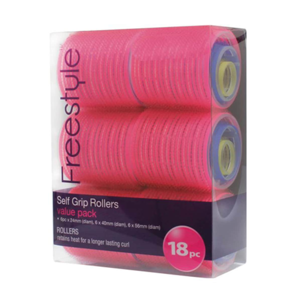 Freestyle Self Grip Rollers 18 Pack