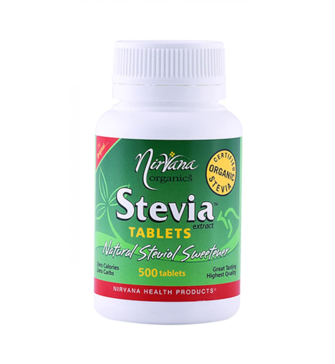 Nirvana Organics Stevia 500 Tablets
