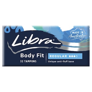 Libra Body Fit Tampons Regular 32 Pack