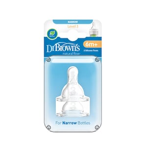Dr Brown's Narrow Neck Level 3 Teats 2 Pack